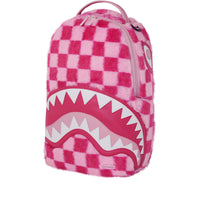 PINK FUR CHECK BACKPACK