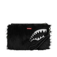 FUR CRAY BLACK CROSSOVER CLUTCH