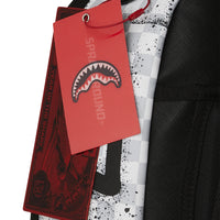 RED STENCIL SHARK BACKPACK