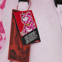 PINK FUR CHECK MONEYBEAR BACKPACK
