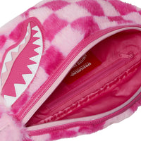 PINK FUR CHECK SAVVY CROSSBODY