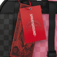 PINK AND BLACK TEAR SIP SAVAGE BACKPACK