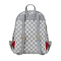 CREAM AND BROWN TEAR CHECK SAVAGE BACKPACK