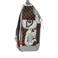 CREAM AND BROWN TEAR CHECK MONTE CARLO BACKPACK