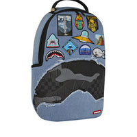 DENIM TEAR 3 AM PATCHES BACKPACK