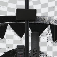 RED STENCIL SHARK CARRY-ON LUGGAGE