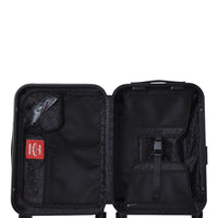 RED STENCIL SHARK CARRY-ON LUGGAGE