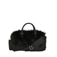 FUR CRAY BLACK MINI DUFFLE