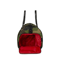 WOODLAND CAMO CHECK CHAIN DUFFLE