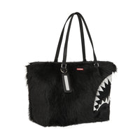 FUR CRAY BLACK TOTE