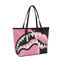 PINK AND BLACK TEAR SIP TOTE