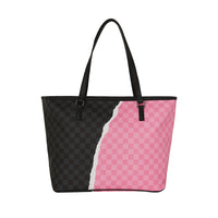 PINK AND BLACK TEAR SIP TOTE