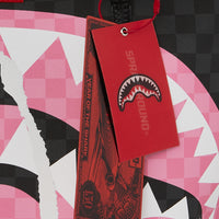 PINK AND BLACK TEAR SIP TOTE