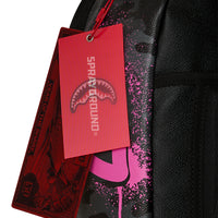 PEANUTS SNOOPY PINK STENCIL DLXSV BACKPACK