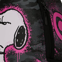 PEANUTS SNOOPY PINK STENCIL DLXSV BACKPACK