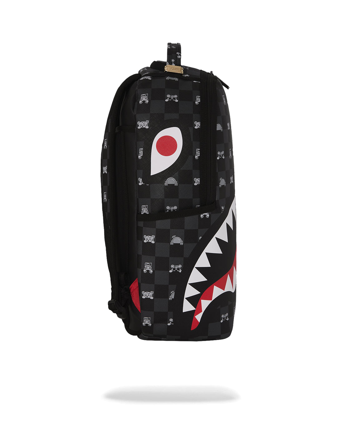 sprayground 完売品　7枚目購入履歴あり Sprayground GRAY PEEKING CHARACTER CHECK DLXSV BACKPACK