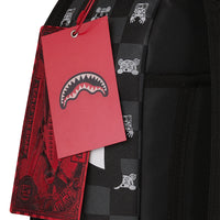 GRAY PEEKING CHARACTER CHECK DLXSV BACKPACK