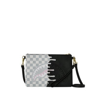 CREAM CHECK UNFINISHED SHARK CROSSBODY POUCHETTE