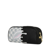 CREAM CHECK UNFINISHED SHARK PENCIL POUCH