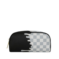 CREAM CHECK UNFINISHED SHARK PENCIL POUCH