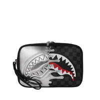 SILVER SIDE DRIP BLACK CHECK BRICK TOILETRY