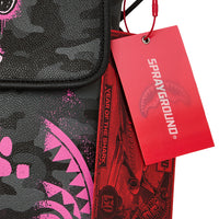 PEANUTS SNOOPY PINK STENCIL MESSENGER SLING