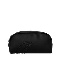 SILVER SIDE DRIP BLACK CHECK PENCIL POUCH