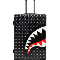 GRAY PEEKING CHARACTER SKETCH LARGE HARD LUGGAGE