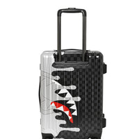SILVER SIDE DRIP BLACK CHECK CARRY-ON HARD LUGGAGE