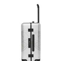 SILVER SIDE DRIP BLACK CHECK CARRY-ON HARD LUGGAGE
