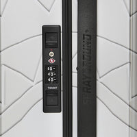 SILVER SIDE DRIP BLACK CHECK CARRY-ON HARD LUGGAGE