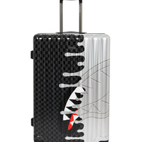 SILVER SIDE DRIP BLACK CHECK LARGE HARD LUGGAGE