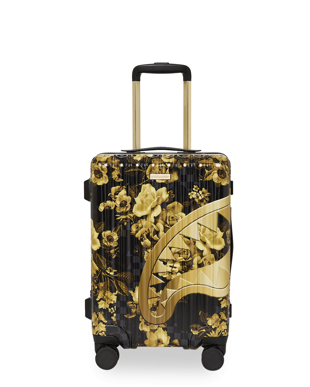 Sprayground GOLD FLORAL RMX CARRY-ON HARD LUGGAGE