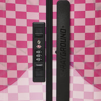 PINK SIP PATCH CARRY-ON LUGGAGE