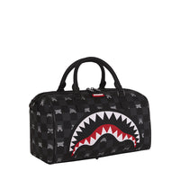 GRAY PEEKING CHARACTER CHECK MINI DUFFLE