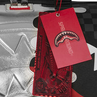 SILVER SIDE DRIP BLACK CHECK LARGE DUFFLE
