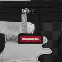 SILVER SIDE DRIP BLACK CHECK MINI DUFFLE