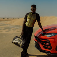 THAT GOLD DRAP DUFFLE