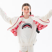 SHARK BASIC OVER FULLZIP HOODIE IVO