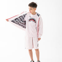 SHARK BASIC OVER FULLZIP HOODIE LIGHT PINK