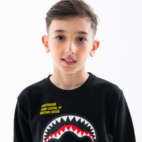 SHARK BASIC BLK REGULAR CREWNECK