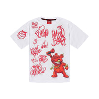 VANDAL DIABLO BEAR WHITE REGULAR T-SHIRT