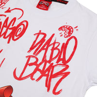 VANDAL DIABLO BEAR WHITE REGULAR T-SHIRT