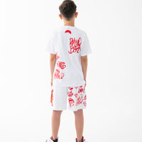 VANDAL DIABLO BEAR WHITE SHORTS