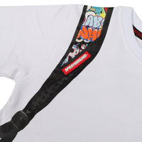 SPRAYGROUND WRITERS BACKPACK IN THE WHITE CREWNECK