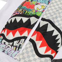 SPRAYGROUND WRITERS BACKPACK IN THE WHITE CREWNECK
