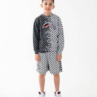 CHECKERED SKETCH REGULAR CREWNECK