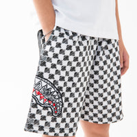 CHECKERED SKETCH SHORTS