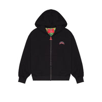 SHOW THE SHARK BLACK OVER FULL ZIP HOODIE