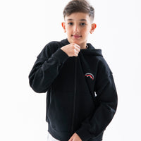 SHOW THE SHARK BLACK OVER FULL ZIP HOODIE